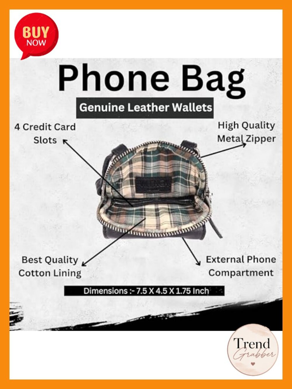Genuine Leather Small Crossbody Bag Cell Phone Purse for Women